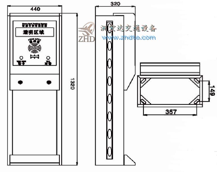 停车场出入口票箱CW001